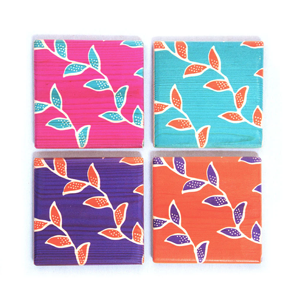 ALAS Batik Print Coaster Set - Image 6