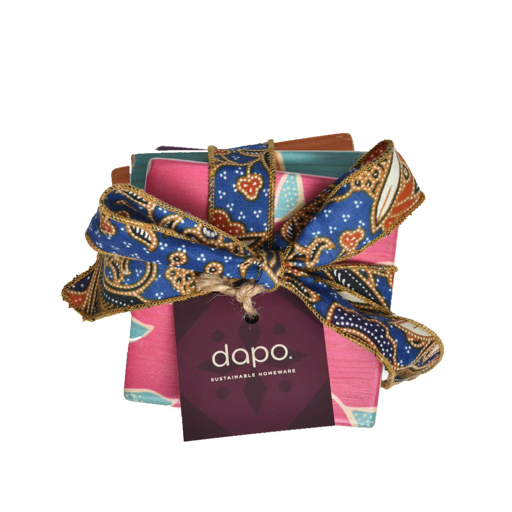 ALAS Batik Print Coaster Set - Image 7