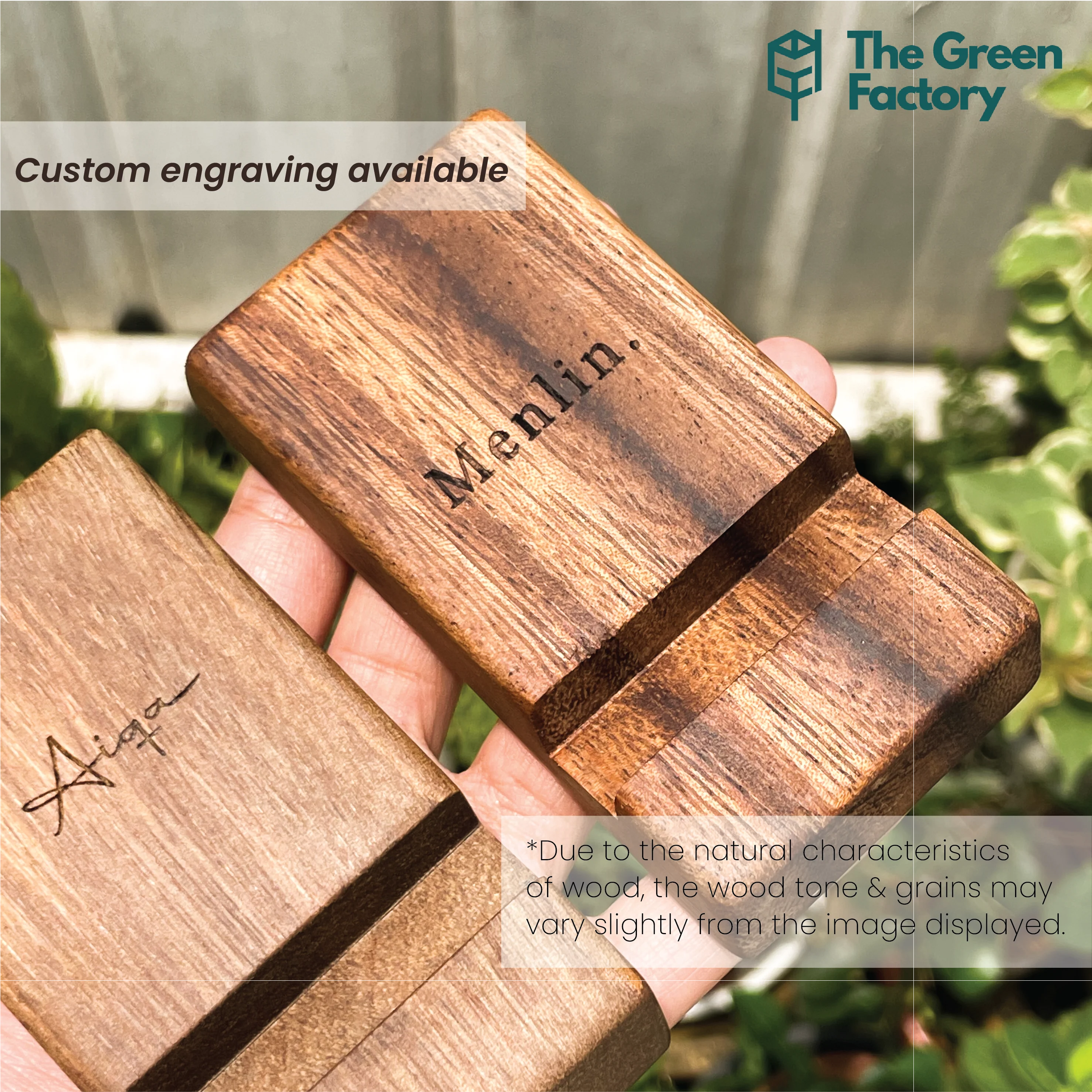 KECHI Hevea Wood Phoneholder - Image 4