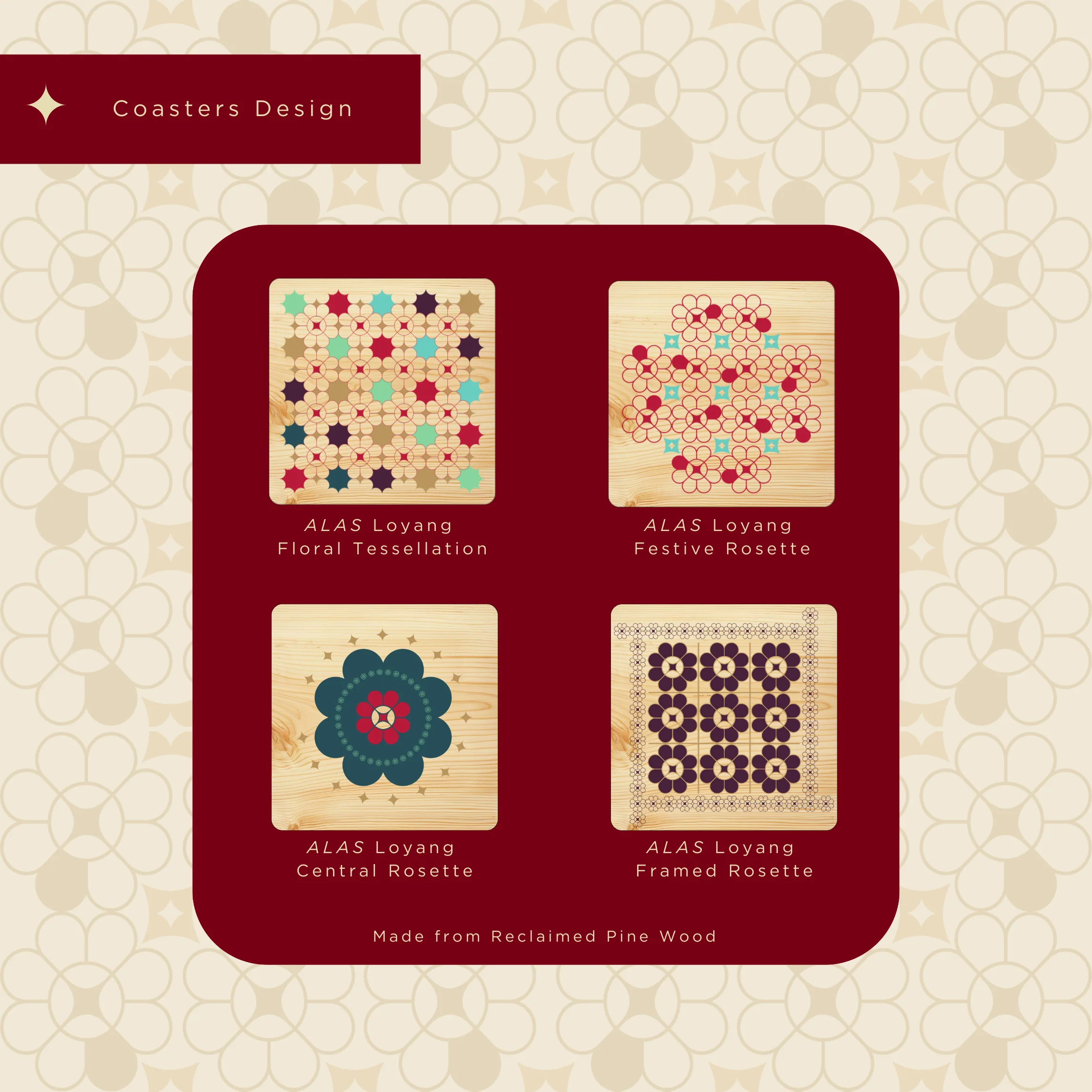 Kuih & Coaster Set (4 Coasters) - Image 6